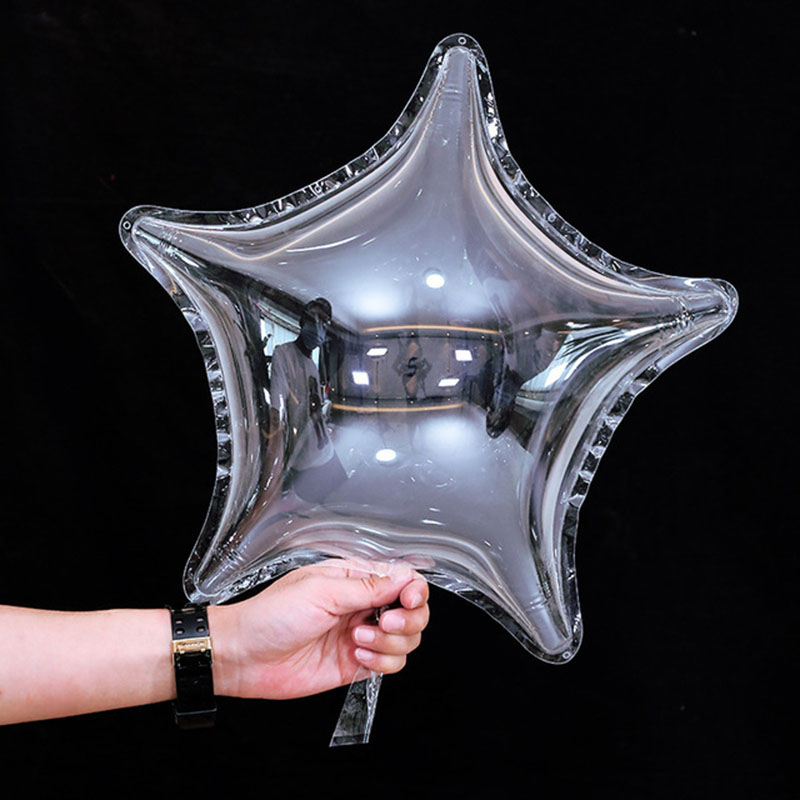 Led Balloon Light - شفاف بولي كلوريد الفينيل يونيكورن ستار