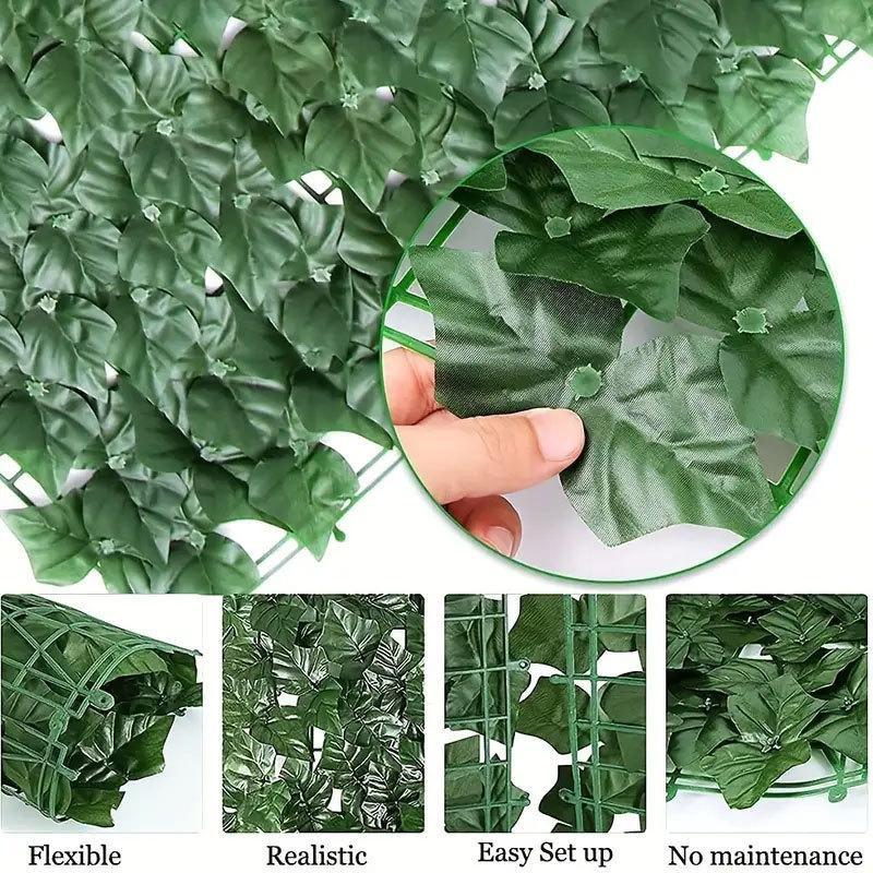 ألواح سياج من نباتات اللبلاب ا - مراجعة Flower Wall Panel وسعره
