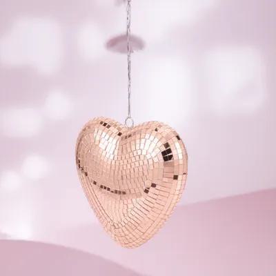 كرة ديسكو معلقة على شكل قلب، ك - مراجعة Event Party Shop وسعره