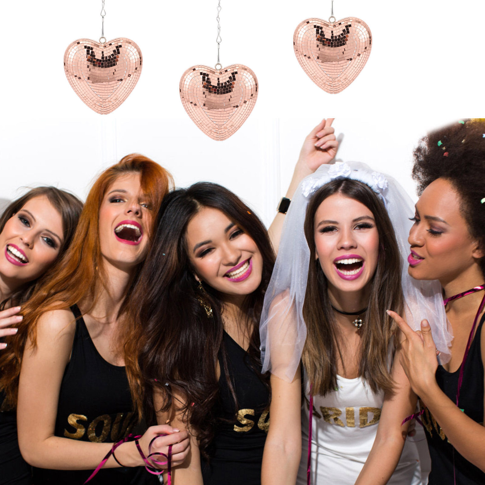 كرة ديسكو معلقة على شكل قلب، ك - مراجعة Event Party Shop وسعره